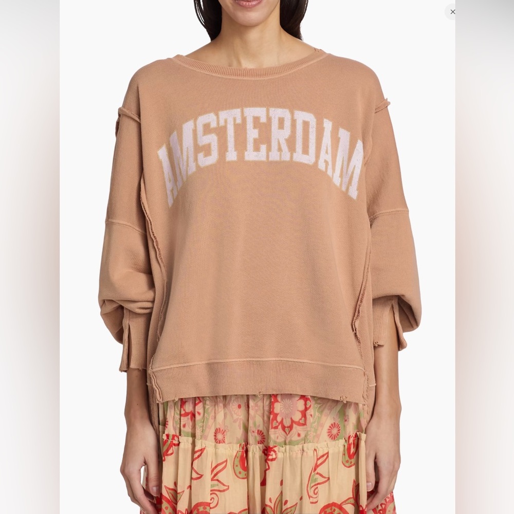 - NWOT FREE PEOPLE CAMDEN GRAPHIC SWEATSHIRT